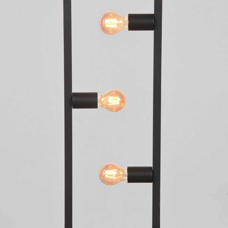 LABEL51 - Vloerlamp Quadrato - Zwart - 25x35x160cm
