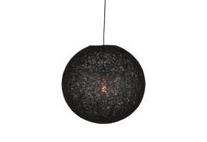 LABEL51 Hanglamp Twist - Zwart - Vlas - L