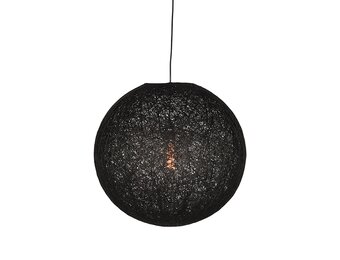 LABEL51 Hanglamp Twist - Zwart - Vlas - L