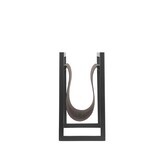 LABEL51 Wanddecoratie Magazinehouder - Antraciet - Leder