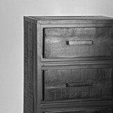 LABEL51 Ladekast Chili - Zwart - Mangohout - 50x30x105 cm