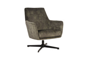 LABEL51 Fauteuil Toby - Hunter - Velours
