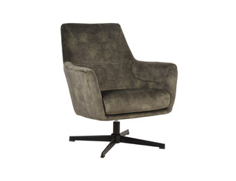 LABEL51 Fauteuil Toby - Hunter - Velours