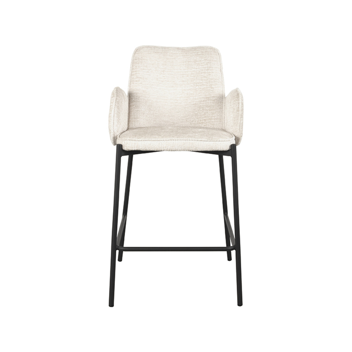 LABEL51 - Barstoel Joni - Creme - 53x51x94cm - Set van 2