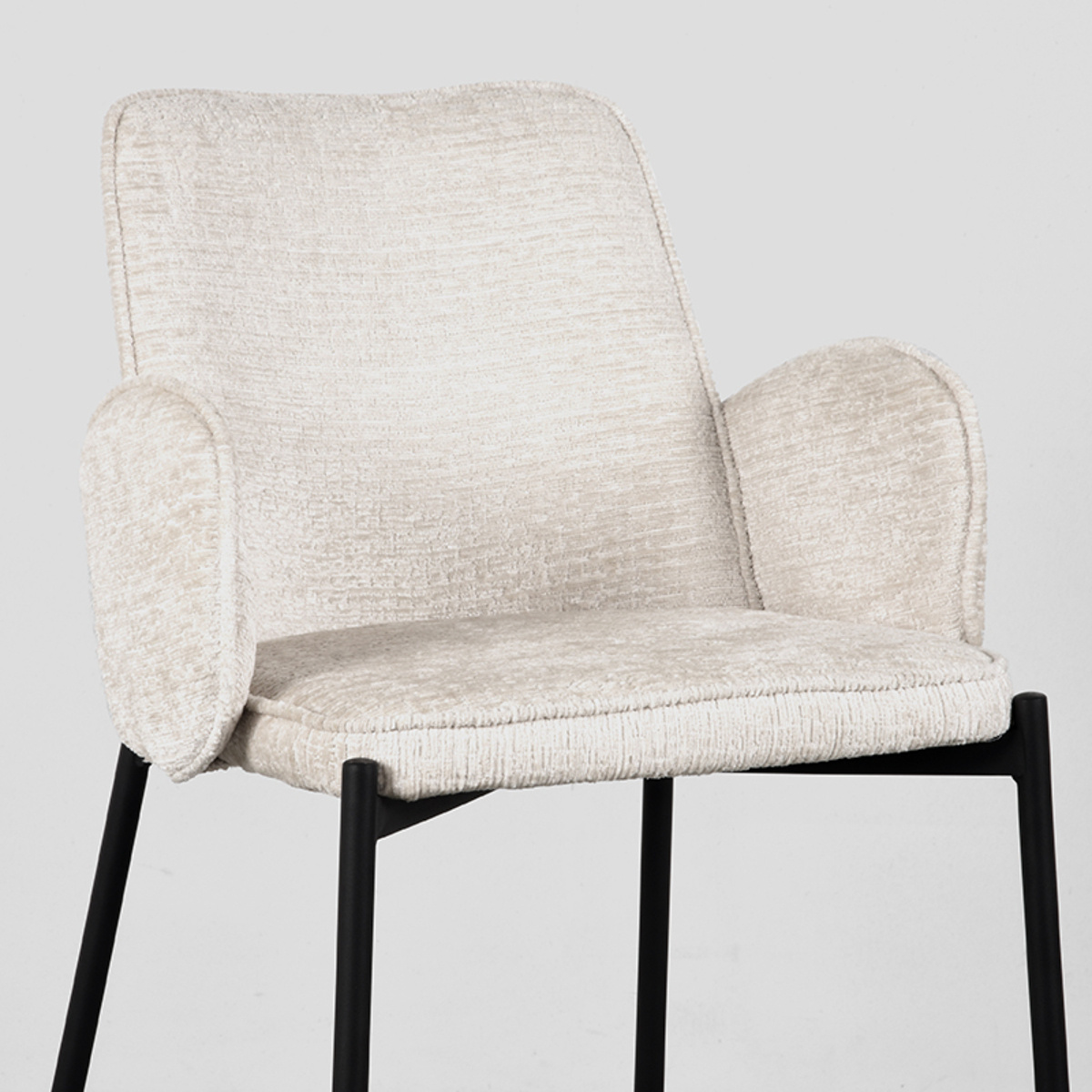LABEL51 - Barstoel Joni - Creme - 53x51x94cm - Set van 2