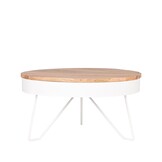 LABEL51 - Salontafel Saran - Wit - 80x80x43cm