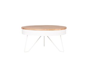 LABEL51 - Salontafel Saran - Wit - 80x80x43cm