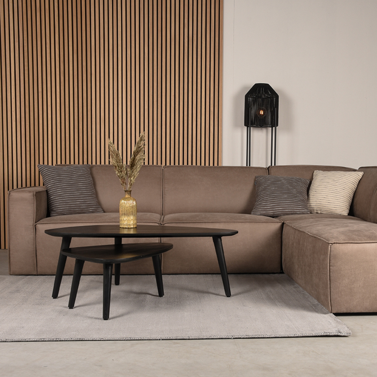 LABEL51 Vloerkleden Velvy - Grijs - Synthetisch - 160x230cm