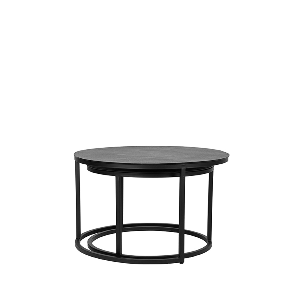 LABEL51 Salontafel Grand - Zwart - Metaal - 75 cm