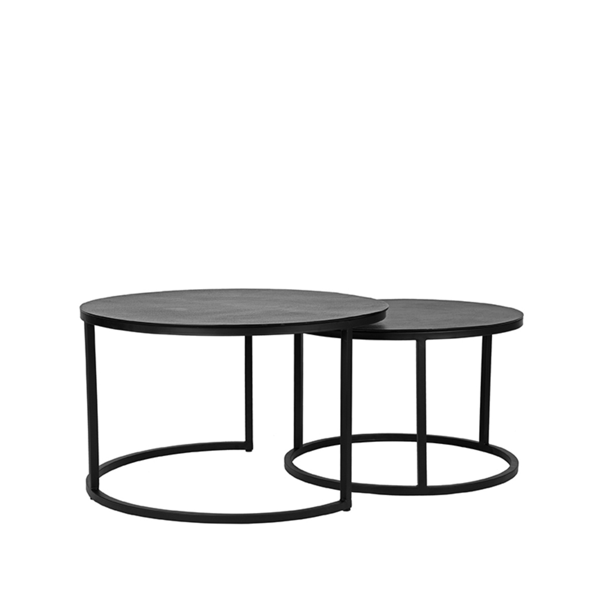 LABEL51 Salontafel Grand - Zwart - Metaal - 75 cm