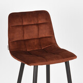 LABEL51 - Barstoel Jelt - Rust - 46x42x92cm - Set van 2