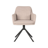 LABEL51 Eetkamerstoel Joy - Naturel - Boucle - set van 2