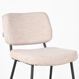 LABEL51 - Barstoel Noah - Beige - 61x48x94cm - Set van 2