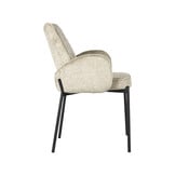 LABEL51 Eetkamerstoel Joni - Beige - Fluweel - set van 2