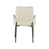 LABEL51 Eetkamerstoel Joni - Beige - Fluweel - set van 2