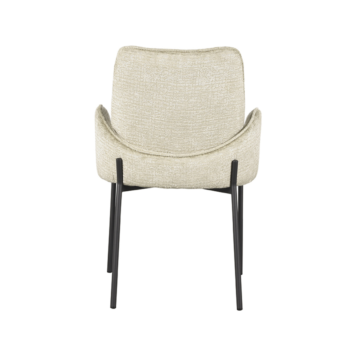 LABEL51 - Eetkamerstoel Joni - Beige - 60x55x86cm - Set van 2