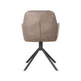 LABEL51 - Eetkamerstoel Joy - Taupe - 63x58x83cm