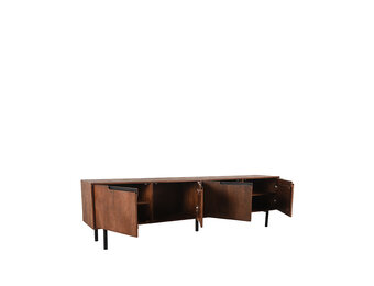 LABEL51 Tv-meubel Rio 220x40x60 cm - Espresso - Mangohout