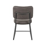 LABEL51 Eetkamerstoel Noah - Antraciet - Micro Suede