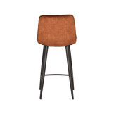 LABEL51 Barkruk Jelt - Oker - Velours - set van 2