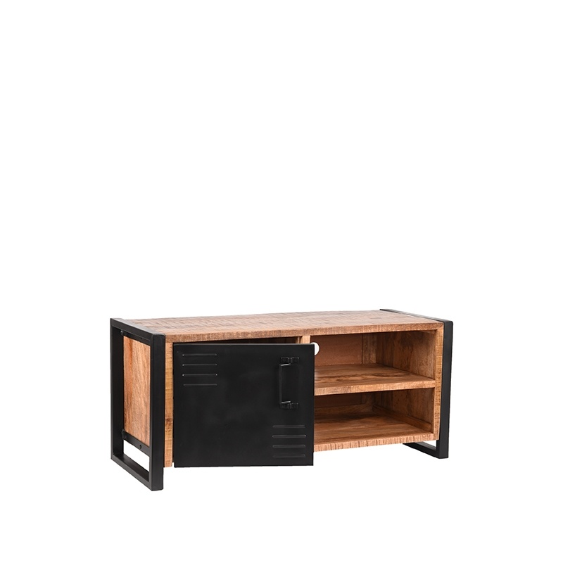 LABEL51 Tv-meubel Brussels - Rough - Mangohout - 115 cm breed