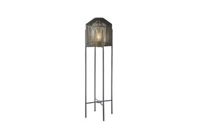 LABEL51 - Vloerlamp Ibiza - Zwart - 30x30x150cm