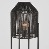 LABEL51 - Vloerlamp Ibiza - Zwart - 30x30x150cm