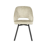 LABEL51 - Eetkamerstoel Lewis - Beige - 66x52x84cm - Set van 2
