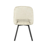 LABEL51 - Eetkamerstoel Lewis - Beige - 66x52x84cm - Set van 2
