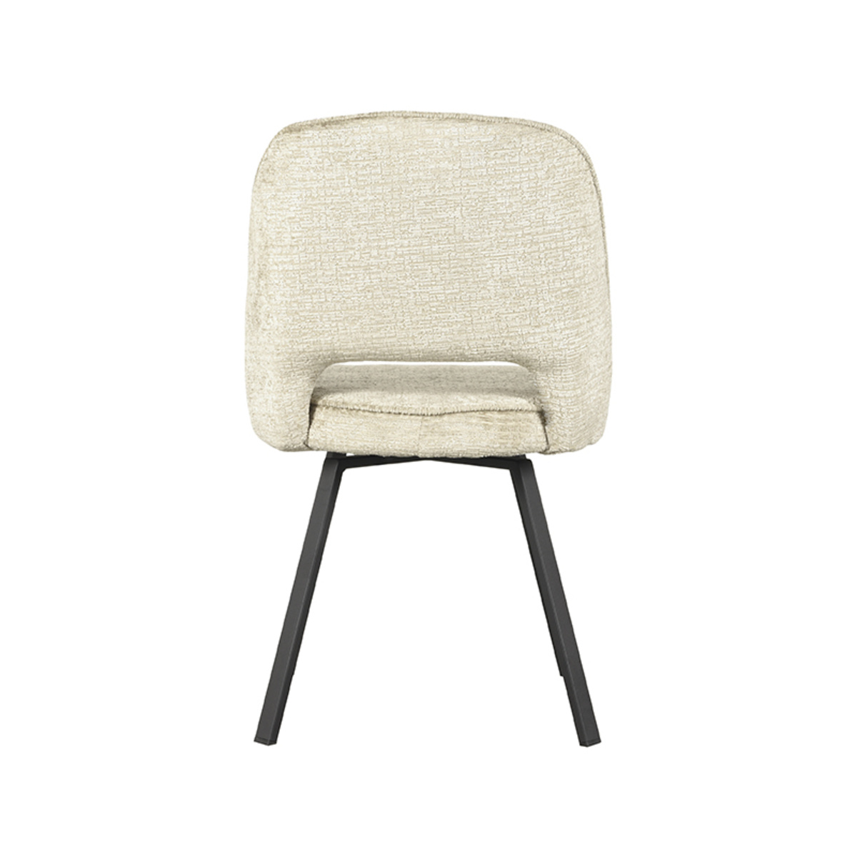 LABEL51 - Eetkamerstoel Lewis - Beige - 66x52x84cm - Set van 2