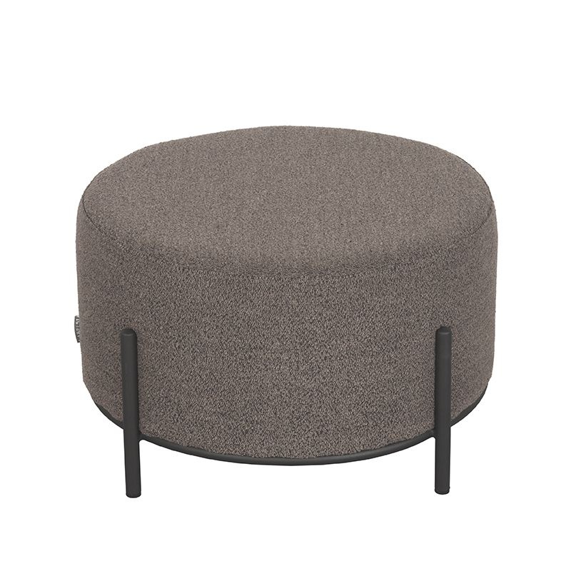 LABEL51 Poef Troy 57x57x34 cm - XL - Bruin - Boucle