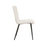 LABEL51 Eetkamerstoel Sam 57x45x86 cm - Naturel - Stof - set van 2