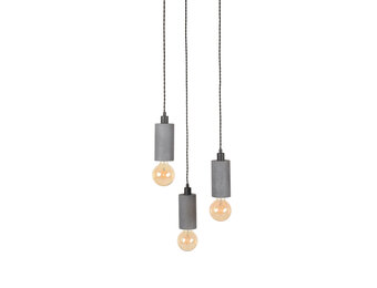 LABEL51 Hanglamp Fresco - Concrete - 3-lichts