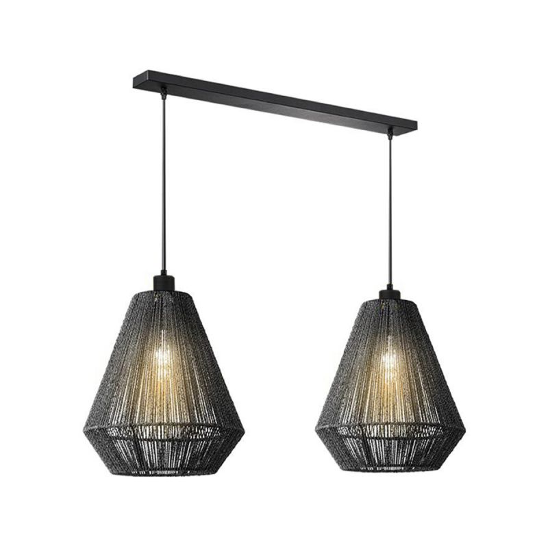 LABEL51 - Hanglamp Ibiza - Zwart - 33x80x150cm