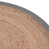LABEL51 - Vloerkleed Jute - Beige - 90x90x1cm