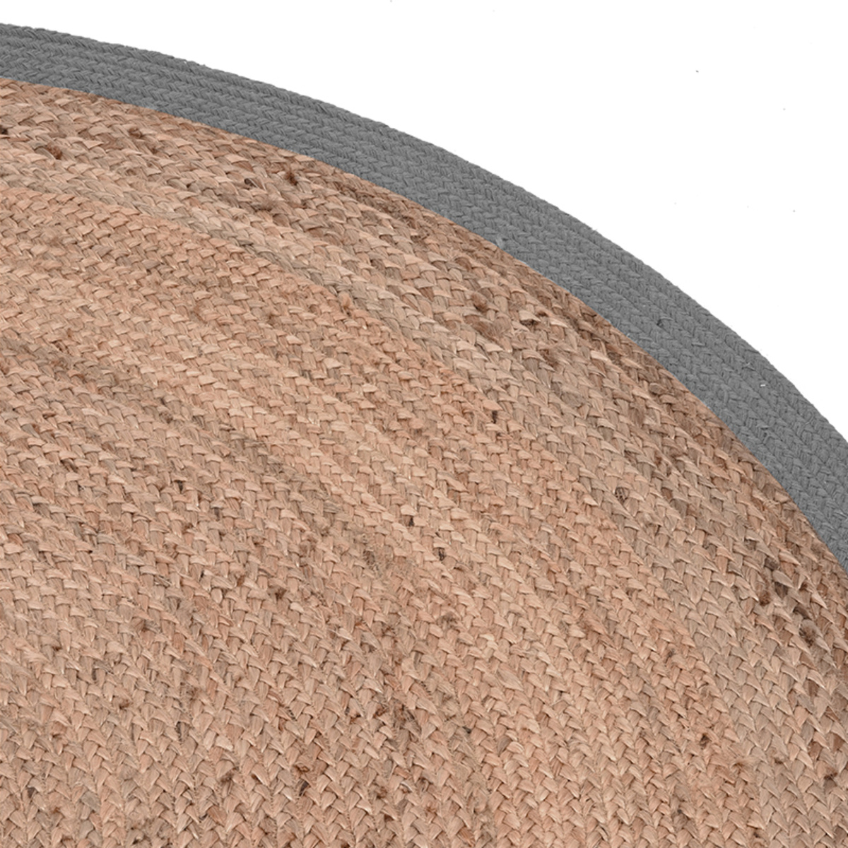 LABEL51 - Vloerkleed Jute - Beige - 90x90x1cm