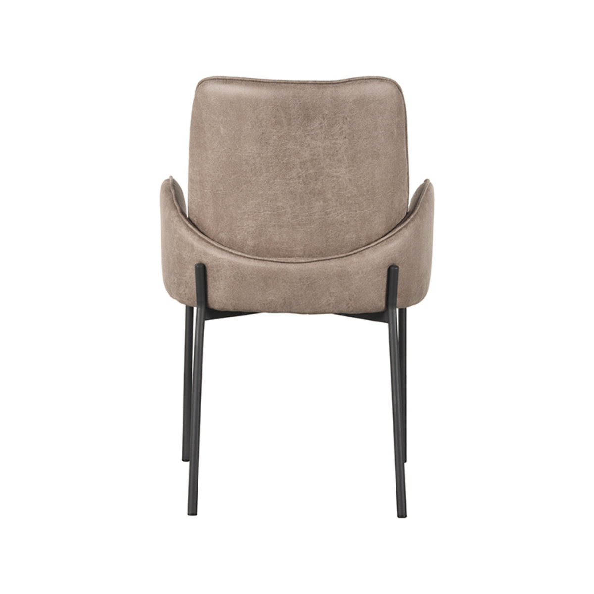 LABEL51 - Eetkamerstoel Joni - Taupe - 60x55x86cm - Set van 2