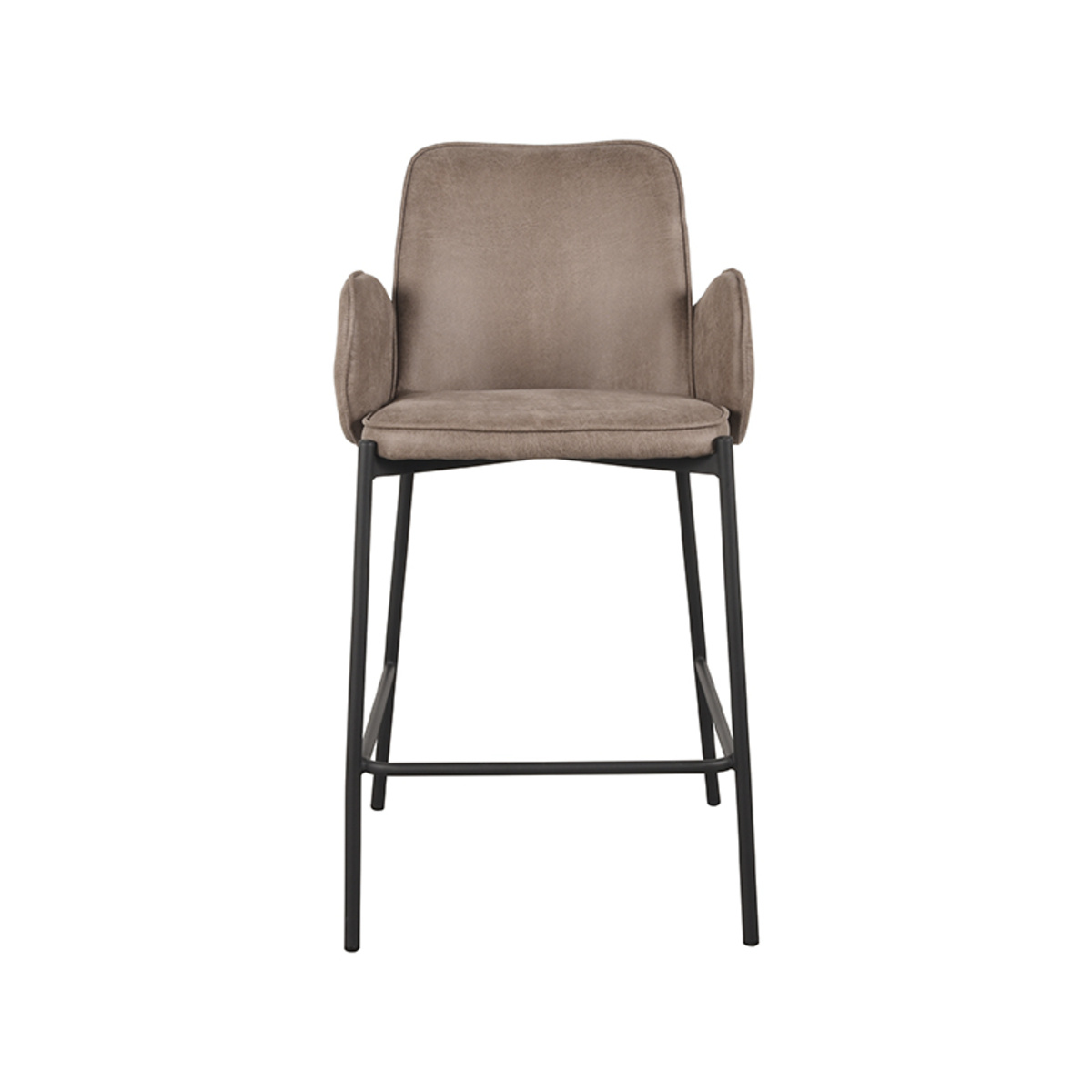 LABEL51 - Barstoel Joni - Taupe - 53x51x94cm - Set van 2