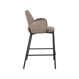 LABEL51 - Barstoel Joni - Taupe - 53x51x94cm - Set van 2