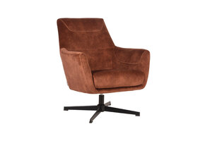 LABEL51 Fauteuil Toby - Rust - Velours