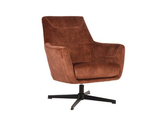 LABEL51 Fauteuil Toby - Rust - Velours