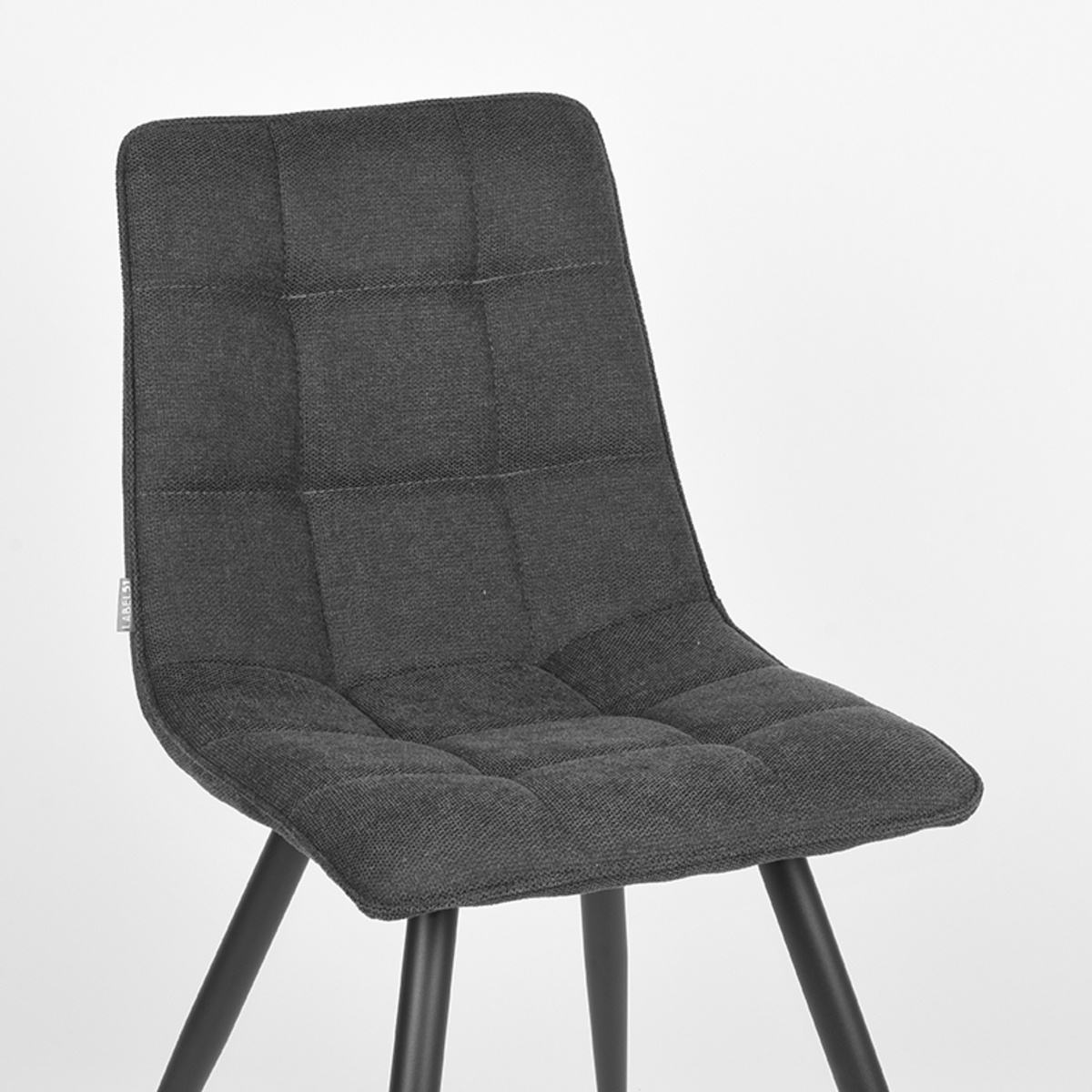 LABEL51 Eetkamerstoel Jelt - Antraciet - Weave