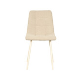 LABEL51 - Eetkamerstoel Nino - Beige - 45x54x89cm - Set van 4
