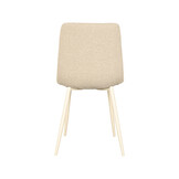 LABEL51 - Eetkamerstoel Nino - Beige - 45x54x89cm - Set van 4