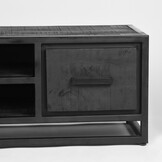 LABEL51 Tv-meubel Chili - Zwart - Mangohout- 120cm breed