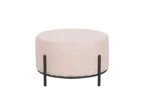 LABEL51 Poef Troy 57x57x34 cm | XL - Naturel - Boucle