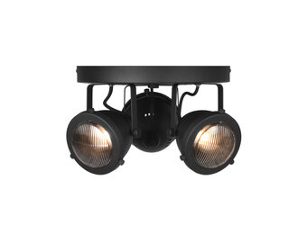 LABEL51 Spot Moto led - Zwart - Metaal - 3 Lichts