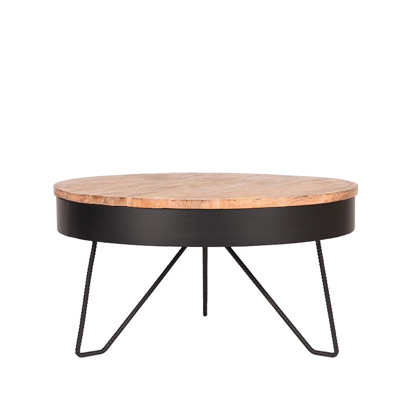 LABEL51 - Salontafel Saran - Zwart - 80x80x43cm