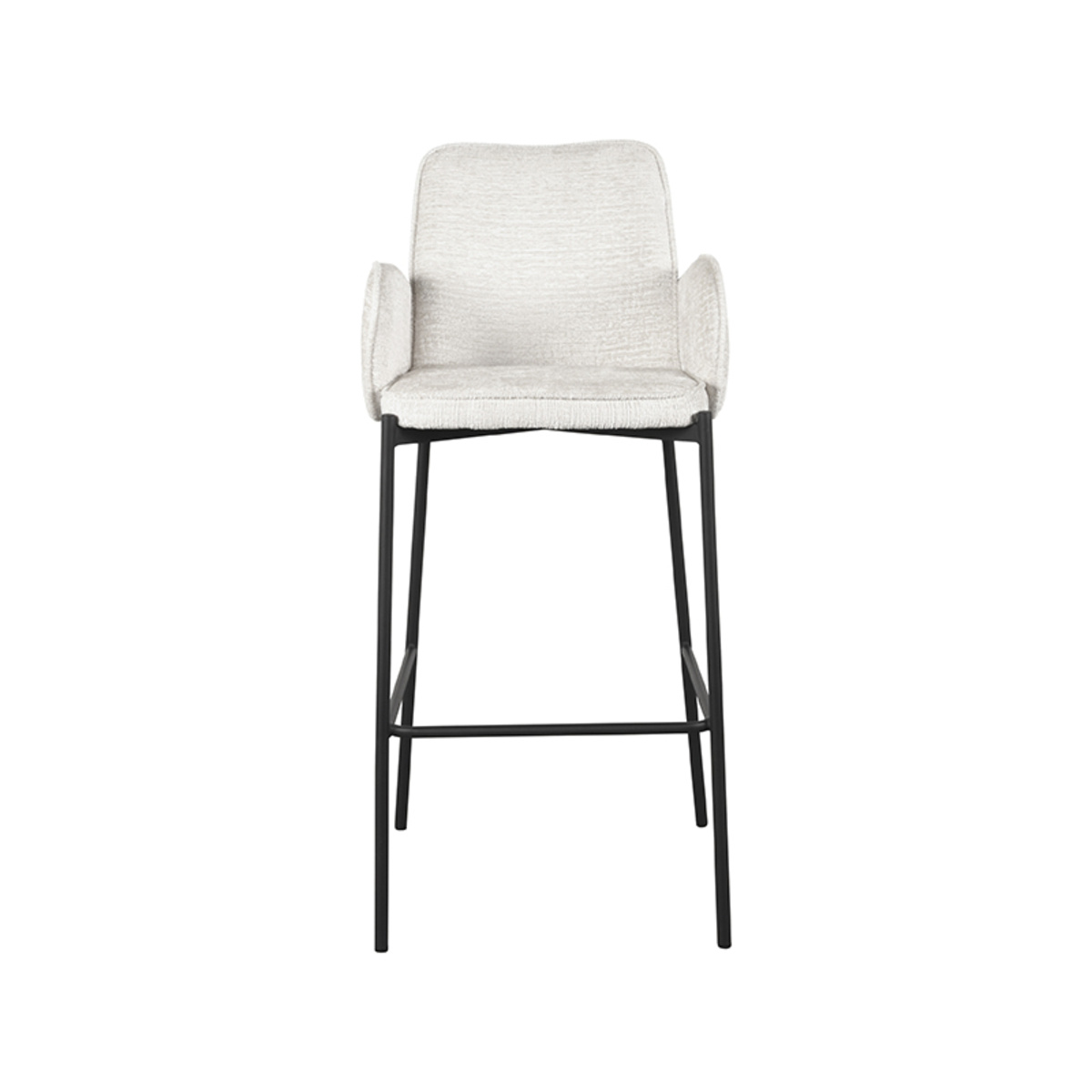 LABEL51 - Barstoel Joni - Creme - 53x51x107cm - Set van 2