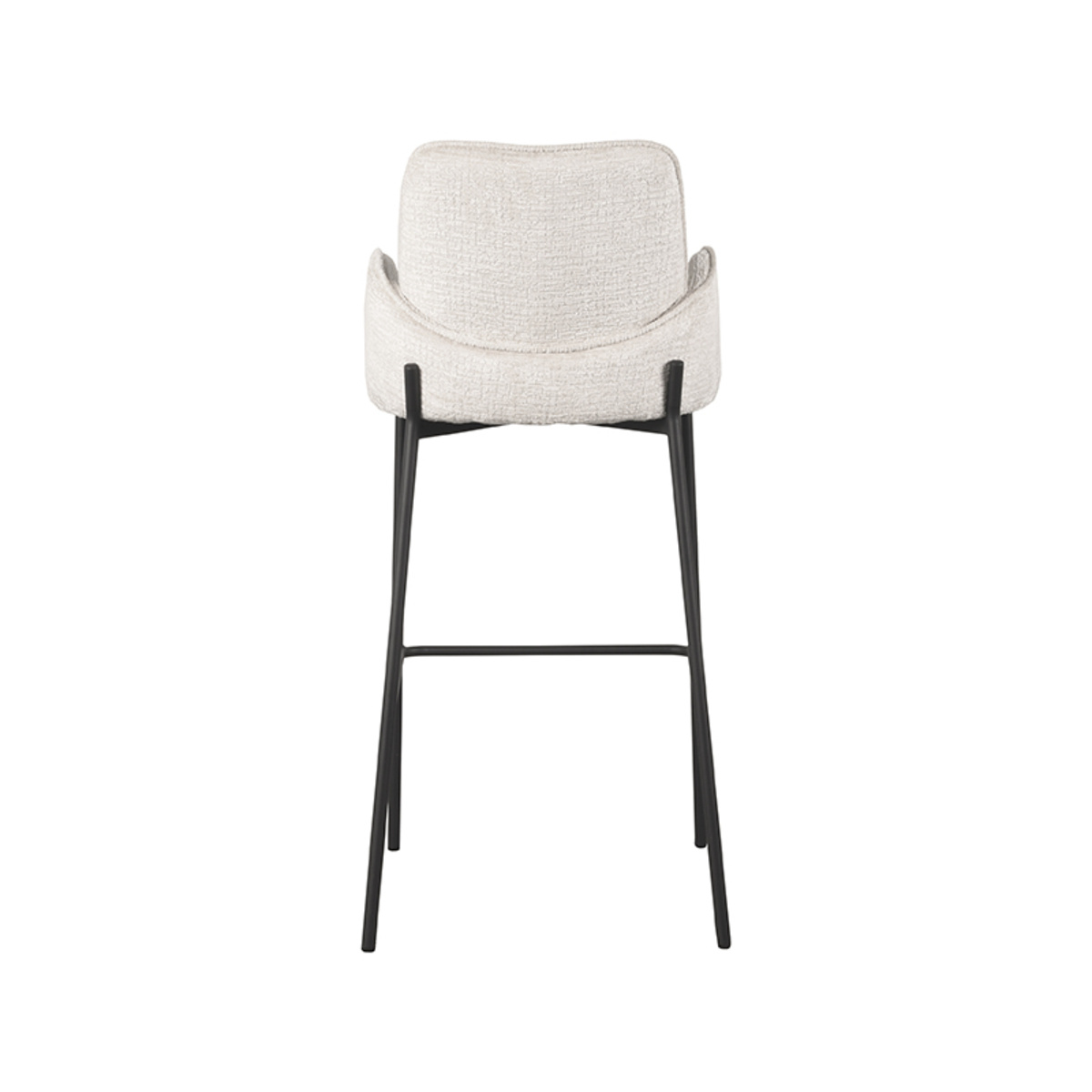 LABEL51 - Barstoel Joni - Creme - 53x51x107cm - Set van 2